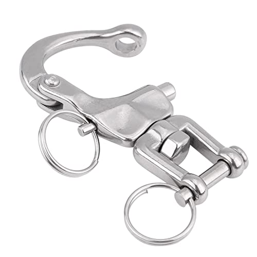 Jaw Swivel Snap Shackle Edelstahl 316 Stylish Metal Clasps Release Swivel Jaw Snap Sailboat Spinnaker Halyard(128mm) , Boot/Yacht Serie von Bediffer