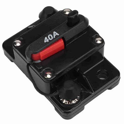 Leistungsschalter 12V 30A/40A/60A mit Manueller R¨¹ckstellung , Leistungsschalter aus Metall mit Manueller R¨¹ckstellung , Hochtechnologie , Leistungsschalter mit Sicherungshalter mit Manueller(40A) von Bediffer