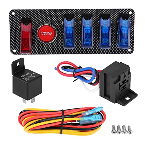 Z¡§1ndschalter 6 in 1 Rennauto Auto Z¡§1ndschalter Panel Motorstart Steuerkit 12V, Z¡§1ndanlage, Z¡§1ndschalter von Bediffer
