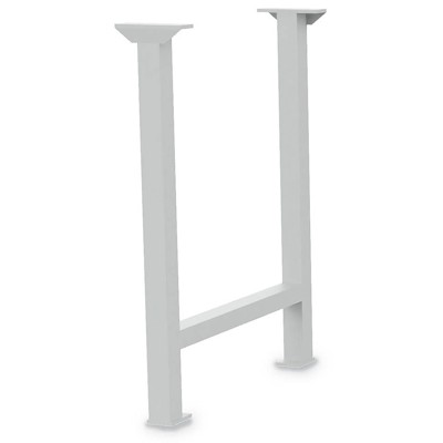 Fußgestell aus Vierkantrohr 50 x 50 x 2mm, Maße (B x T x H): 150 x 650 x 819mm von Bedrunka+hirth
