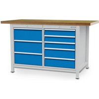 Bedrunka + Hirth Kastenwerkbank, BxHxT: 150 x 85,9 x 75 cm, Gestell: Stahlblech - grau von Bedrunka + Hirth