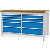 Bedrunka + Hirth Kastenwerkbank, BxHxT: 150 x 95,9 x 75 cm, Gestell: Stahlblech - grau von Bedrunka + Hirth