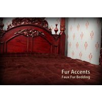 Pelz Akzente Kunstpelz Tagesdecke/Schmusetuch Zobelbraun Gerippter Nerz von BedspreadsAndThrows