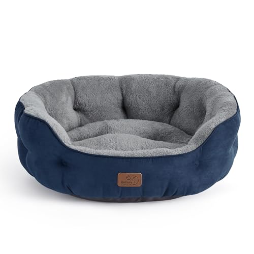 BEDSURE Katzenbett waschbar Katzen Bettchen - 63x53x20cm Katzen Bett mit Zweiseitig Innenkissen Katzenschlafplatz für Katzen oder kleine Hunde, Navyblau BEDSURE Katzenbett waschbar Katzen Bettchen - 63x53x20cm Katzen Bett mit Zweiseitig Innenkissen Katzenschlafplatz für Katzen oder kleine Hunde, Navyblau von BEDSURE