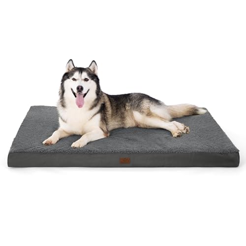 BEDSURE orthopädisches Hundebett Grosse Hunde - 137x111.5x10cm Hundekissen flauschig Hundematte waschbar Hundematratze in dunkelgrau für große Hunde BEDSURE orthopädisches Hundebett Grosse Hunde - 137x111.5x10cm Hundekissen flauschig Hundematte waschbar Hundematratze in dunkelgrau für große Hunde von BEDSURE