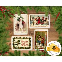 Essbare Vintage Weihnachtskarte Cookie Cake Toppers Oblaten Papier Oder Zuckerguss Essbare Vintage Weihnachtskarte Cookie Cake Toppers Oblaten Papier Oder Zuckerguss von BeeBoxDesignStudio