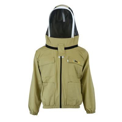 Imkerjacke kaki Deluxe Englischer Hut - BeeFun®: XXXXL von BeeFun