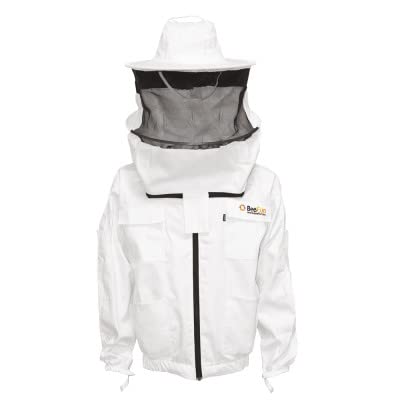 Imkerjacke weiß Deluxe runder Hut - BeeFun®: XXXXL von BeeFun