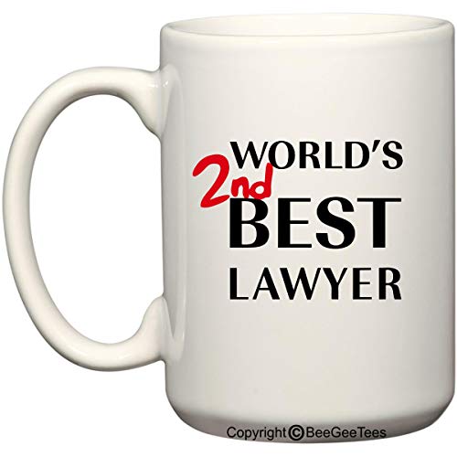 World's 2nd Best Lawyer Better Call Saul Goodman Funny Coffee or Tea Cup 11 or 15 oz Mug by BeeGeeTeesÃ‚® (15 oz) by BeeGeeTees von BeeGeeTees