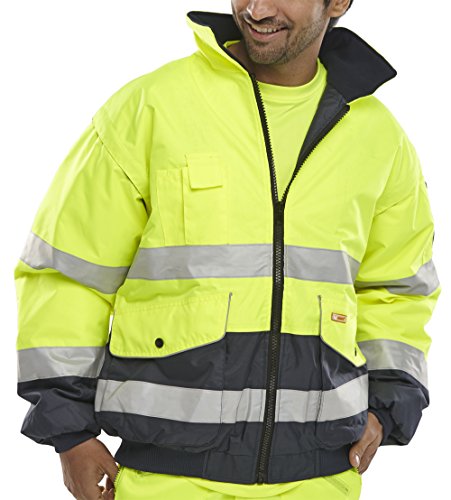Bseen Europa Bomber Jacket Yellow/Navy Medium von Beeswift