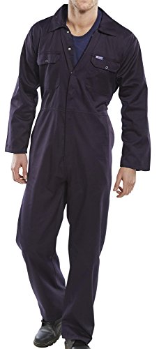 Click Polycotton Boilersuit Overalls Coverall Navy 40" von BeeSwift