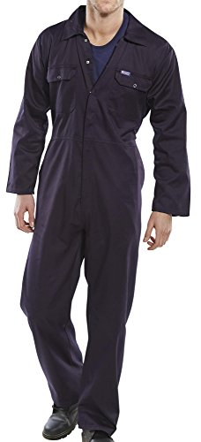 Click Regular Poly Cotton Boilersuit Navy - 42 von BeeSwift