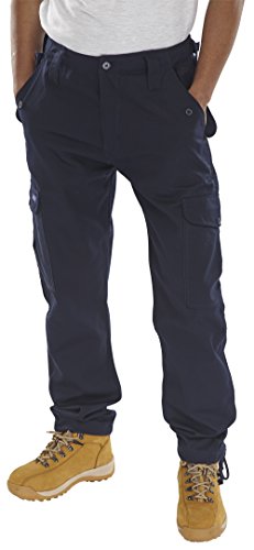Click Workwear Mens Multi Pocket Cargo Style Combat Work Trouser In Navy Size 42 von Beeswift