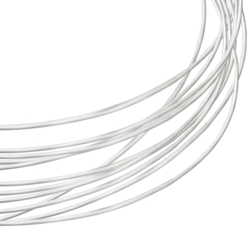 Beebeecraft 27 Gauge/0.4 mm Silberdraht 925 Sterling Silber 2 m Runder Tot weich BastelSchmuckdraht Mit 2 WildlederPoliertuch Für DrahtwickelDIYSchmuck Armbänder Ohrringe von Beebeecraft