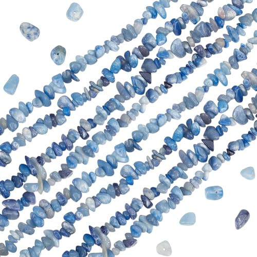 Beebeecraft 1 Box 2 Stränge Natürliche Blaue Aventurin Chips Perlen Süßwasser Muschelperlen Unregelmäßige Trommelsteinperlen Für Schmuck DIY Basteln Beebeecraft 1 Box 2 Stränge Natürliche Blaue Aventurin Chips Perlen Süßwasser Muschelperlen Unregelmäßige Trommelsteinperlen Für Schmuck DIY Basteln von Beebeecraft