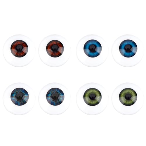 Beebeecraft 1 Box 8 Stück 4 Farben Kunststoff Puppen Augäpfel 24mm Halbrund Realistisch Gruselige Pupillenaugen Aus Acryl Halloween Horror Requisiten Für Puppen Bären Reparaturen Cosplay Basteln DIY Beebeecraft 1 Box 8 Stück 4 Farben Kunststoff Puppen Augäpfel 24mm Halbrund Realistisch Gruselige Pupillenaugen Aus Acryl Halloween Horror Requisiten Für Puppen Bären Reparaturen Cosplay Basteln DIY von Beebeecraft