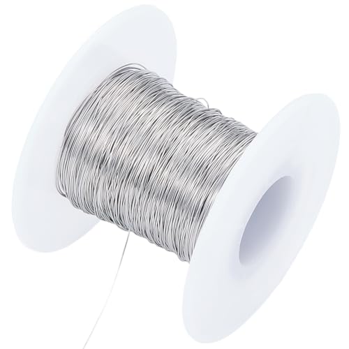 Beebeecraft 1 Rolle 0,3 mm 28 Gauge Edelstahl-Basteldraht 100 m Basteldraht mit Spule für Drahtwicklung DIY Schmuck Armbänder Ohrringe Herstellung Beebeecraft 1 Rolle 0,3 mm 28 Gauge Edelstahl-Basteldraht 100 m Basteldraht mit Spule für Drahtwicklung DIY Schmuck Armbänder Ohrringe Herstellung von Beebeecraft