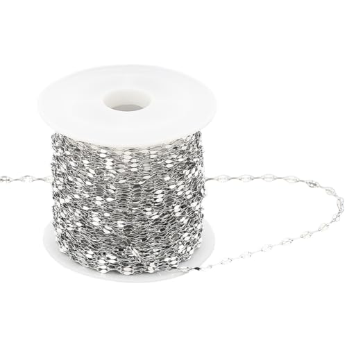 Beebeecraft 1 Rolle 10 m Lange Geriffelte Ketten Verlängerungsketten Aus Edelstahl Gelötete Gliederketten Zur Schmuckherstellung Beebeecraft 1 Rolle 10 m Lange Geriffelte Ketten Verlängerungsketten Aus Edelstahl Gelötete Gliederketten Zur Schmuckherstellung von Beebeecraft