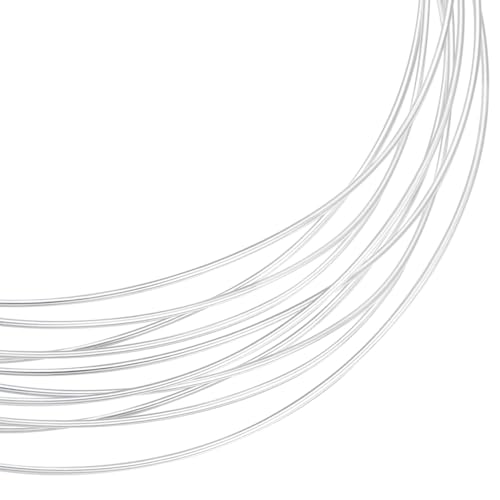 Beebeecraft 22 Gauge (0,6mm) Basteldraht 925 Silber Silberdraht für Schmuck Runder Basteldraht Schmuck Draht Craft Für Drahtwickel DIY Schmuckherstellung, 1M von Beebeecraft