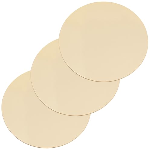 Beebeecraft 3 Stück Messingblech 3.150.5cm Flach Rund 18mm (4) Gauge Keine Kratzer Messingplatten Zum Basteln DIY Dekoration Schmuckreparaturen Elektrik von Beebeecraft