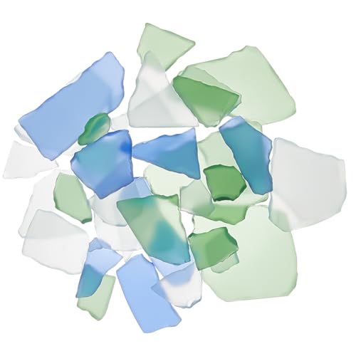 Beebeecraft 333G Seeglas Zum Basteln Polygon Gefrostetes Seeglas Vasenfüller Zerkleinertes Glas Für Die Kunst Strandhochzeiten Wohndeko von Beebeecraft
