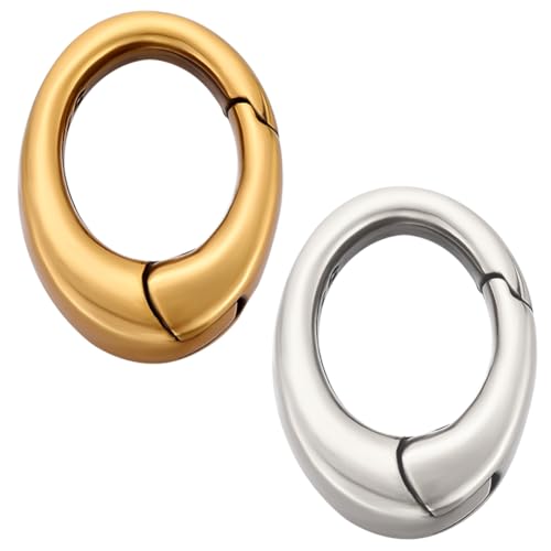 Beebeecraft 925 Sterling Silber Federtor Ring Runder Karabinerverschluss Gold Und Silberfarben Zum Finden von Schmuck Halsketten Und Armbändern Beebeecraft 925 Sterling Silber Federtor Ring Runder Karabinerverschluss Gold Und Silberfarben Zum Finden von Schmuck Halsketten Und Armbändern von Beebeecraft