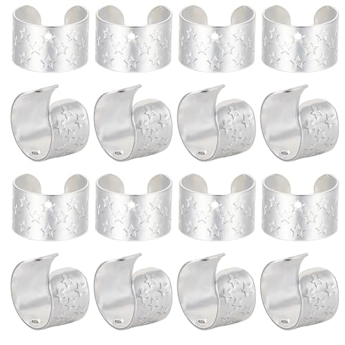 Beebeecraft Ohrklemmen-Set aus Sterlingsilber, 0,9 mm, nicht durchdringende Ohrringe für Ohrringherstellung, 1 Box, 50 Stück von Beebeecraft