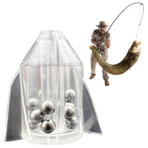 Beedozo Angelrassel-Einsätze,Lockstoffe zum Wels-Rig-Angeln - Tragbarer Rassel-Seeangel-Attraktor, Rassel-Seeangel-Attraktor, Glockenperlen, Zubehör für Wels Striper Bass Pompano von Beedozo