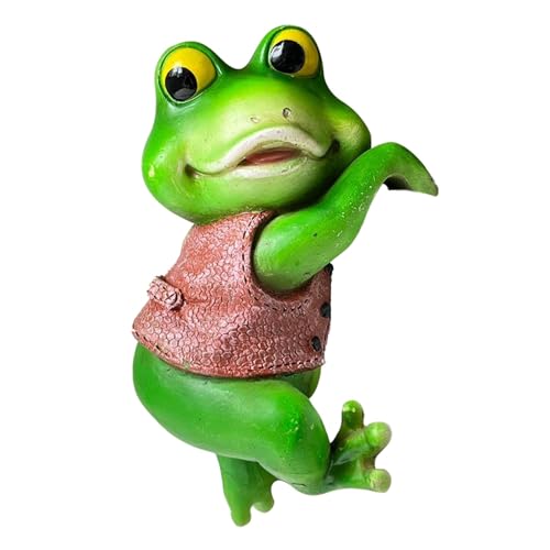 Beedozo Blumentopf Hugger Figuren | Harz Skulptur Blumentopf Dekorationen, Kletterfrosch Skulptur Outdoor Statuen für Haus Garten Balkon Terrasse Rasen Hof Beedozo Blumentopf Hugger Figuren | Harz Skulptur Blumentopf Dekorationen, Kletterfrosch Skulptur Outdoor Statuen für Haus Garten Balkon Terrasse Rasen Hof von Beedozo