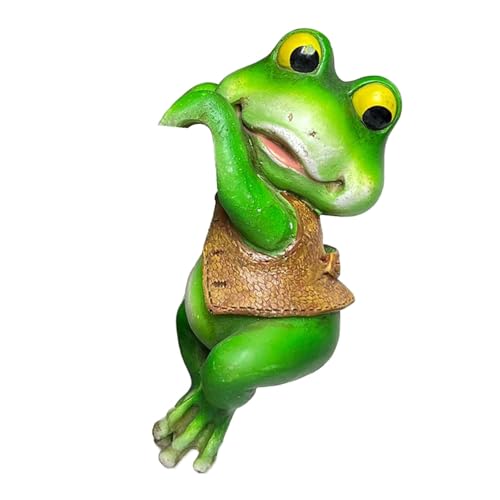 Beedozo Kunstharz-Froschtopf-Kletterskulptur, niedliche Tierfiguren, Pflanzgefäß-Aufhänger, Dekorationen – -Blumentopf-Umarmungsfiguren für Zuhause, Garten, , Balkon, Terrasse, Rasen, Hof Beedozo Kunstharz-Froschtopf-Kletterskulptur, niedliche Tierfiguren, Pflanzgefäß-Aufhänger, Dekorationen – -Blumentopf-Umarmungsfiguren für Zuhause, Garten, , Balkon, Terrasse, Rasen, Hof von Beedozo