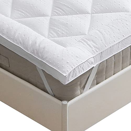 Beedsooth Matratzen Topper 140x200cm weich,Microfaser Topper Gesteppte Matratzenauflage zur Erhöhung des Komforts，Hypoallergene Flauschige Matratzentopper 140x200cm für Boxspringbett und Gästebett von Beedsooth