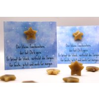 Taschenstern Glücksbringer Glasstern Handschmeichler Stern Umarmung Freunde Geschenk Mitbringsel von Beedsys