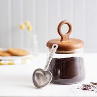 Bienenkorb 2 Esslöffel Herz Kaffeelöffel, Handgemachte Zinn Metall Muttertag von BeehiveHandmadeLLC