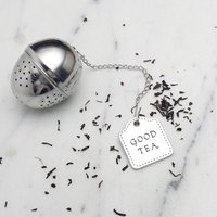 Teesieb Mit Pewter Tag Eingraviertem , Was Sie Brauchen, Ist Eine Tasse Guten Tee von BeehiveHandmadeLLC