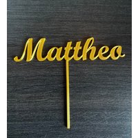 Personalisierte Cake-Topper - Wunschname Kuchenstecker Personalisierte Cake-Topper - Wunschname Kuchenstecker von BeeinDruckend3D