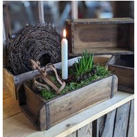2Er Set Alte Ziegelformen/Holzkasten Pflanzkasten Pflanztopf Wo-1691 von BeekmannsInterieur