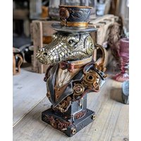 Große Krokodil Büste Im Steampunk Stil Wo-1881 von BeekmannsInterieur