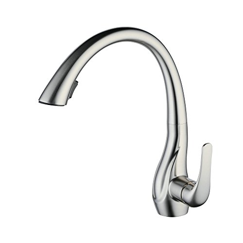 Beelee 360° drebar Wasserhahn mit Ausziehbar Brause Armatur Küche Mischbatterie Küchenarmatur Spültischarmatur Spültischbatterie Küchenmischer von Beelee
