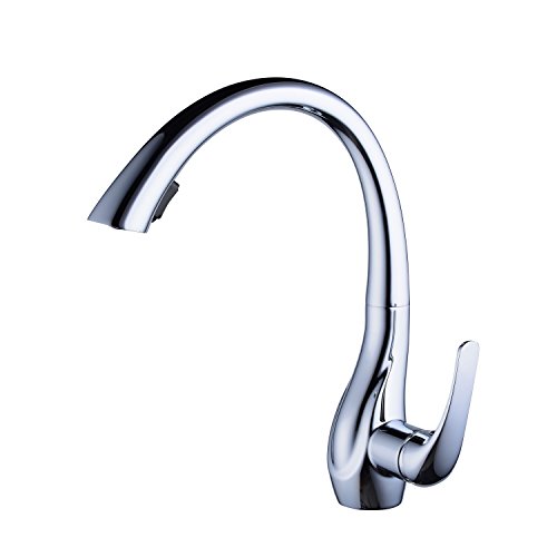Beelee Chrom Mischbatterie mit Ausziehbar Brause Wasserhahn Küche Armatur Küchenarmatur Spültischarmatur für Küche von Beelee