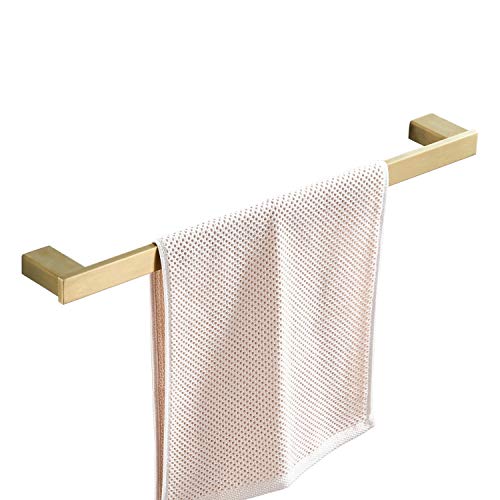 Beelee Handtuchhalter, 40 cm, Wandmontage Handtuchstange, SUS 304 Edelstahl Badetuchhalter, Gold gebürstet, Beelee BA8001BG-40 von Beelee