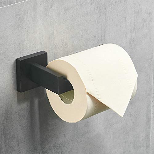 Beelee Toilettenpapierhalter für Badezimmer Wandmontage SUS304 Edelstahl, schwarz lackiert, BA19909B von Beelee