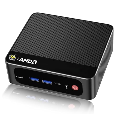 Beelink Mini-PC, AMD Ryzen 7 5700U (bis zu 4,3 GHz, 8 C/16T), 16 GB DDR4 500 GB M.2 NVME SSD, SER5 Mini-Computer, unterstützt 4K @ 60Hz Triple Display/HDMI/DP1.4/WiFi 6/BT5.2/USB-C Office Home von Beelink