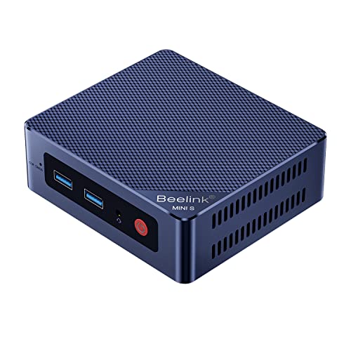 Beelink Mini PC, Mini S13 Mini Computer mit Twin Lake-N150 (4C/4T), Max Turbo 3,6 GHz, 16G SO-DIMM DDR4 3200 MHz, 500G M.2 2280 SATA3 SSD, Unterstützt WiFi 6/1000 Mbps/BT 5.2/Dual HDMI von Beelink