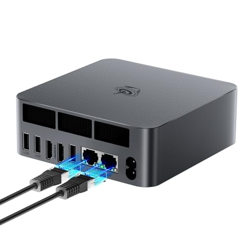 Beelink Mini PC EQi12, Intel Core 1220P (10C/12T, bis zu 4,4 GHz) 32GB DDR4 RAM 1TB M.2 PCIe4.0 SSD, 4K Dual HDMI/Dual Gigabit Ethernet/WiFi 6/BT5.2/Office Mini Desktop Computer von Beelink