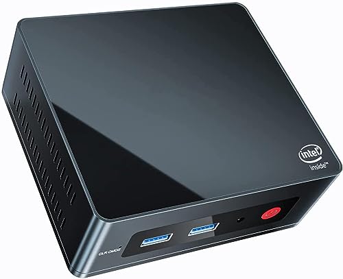 Beelink Mini PC Windows 11 Pro - Quad Core J5005 - 2x HDMI Ultra HD 4K - 8GB DDR4 RAM - M.2 SSD 256GB - 2.5" SATA3 Slot für zusätzliche HDD/SSD - Wi-Fi 5AC Gigabit Ethernet von Beelink