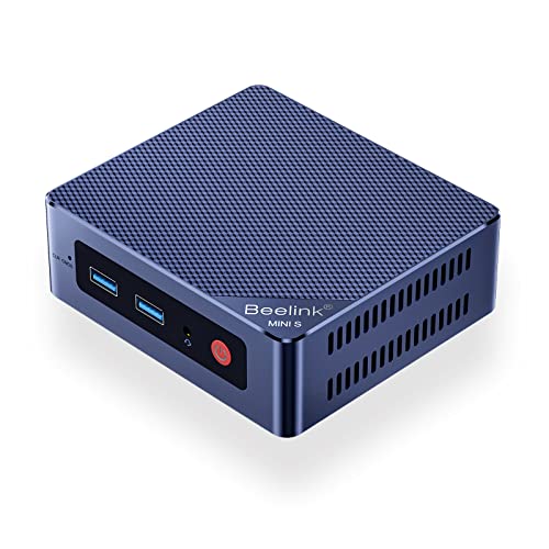 Beelink Mini S12 Mini PC, Intel 12. Prozessor N95 (4C/4T, bis zu 2.9Ghz), 16G DDR4 500G PCIe SSD Mini Computer W11 Pro, LAN 1000M/25W TDP/WiFi 5/BT4.2 für Heim/Büro von Beelink