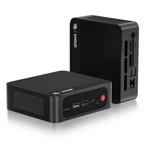 Beelink SER5 Mini PC, AMD Ryzen 5 5500U(6C/12T) bis zu 4.0GHz, Mini Computer 16GB DDR4 RAM 500GB NVME SSD, Micro PC 4K@60Hz Triple Display, RJ45 2.5G/WiFi6/BT5.2 von Beelink