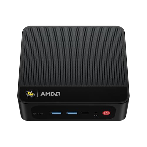 Beelink SER5 Pro Mini PC, AMD Ryzen 7 5825U (8C/16T, bis 4.5 GHz) 16GB DDR4 RAM 500GB NVMe SSD Mini Desktop Computer 4K 60Hz Triple Display, WiFi6+BT5.2, HDMI/DP/USB3.2 von Beelink