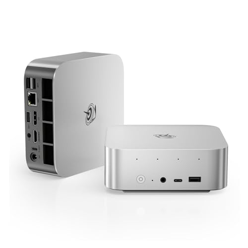Beelink SER9 Pro Mini PC, AMD Ryzen R7 H255 (8C/16T, bis zu 4.9 GHz), 32GB LPDDR5X RAM, 1TB PCIe 4.0 SSD Mini Computer Windows 11 Pro, USB4, HDMI, DP, 2.5GHz LAN, WiFi 6, BT5.2, Built-in MIC, Speaker von Beelink