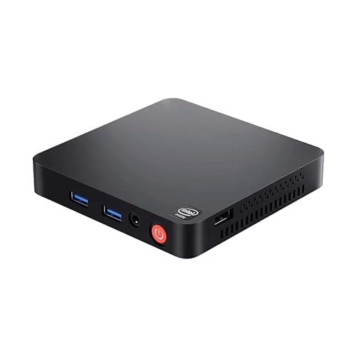 Beelink T5 Mini-PC, Intel Celeron N4020 (bis zu 2,8 GHz) – Kompakter und effizienter Mini-Computer, 4 GB LPDDR4X/64 GB eMMC, Dual HDMI 2.0-Anschlüsse, Wi-Fi 5 & Bluetooth 5.0 von Beelink